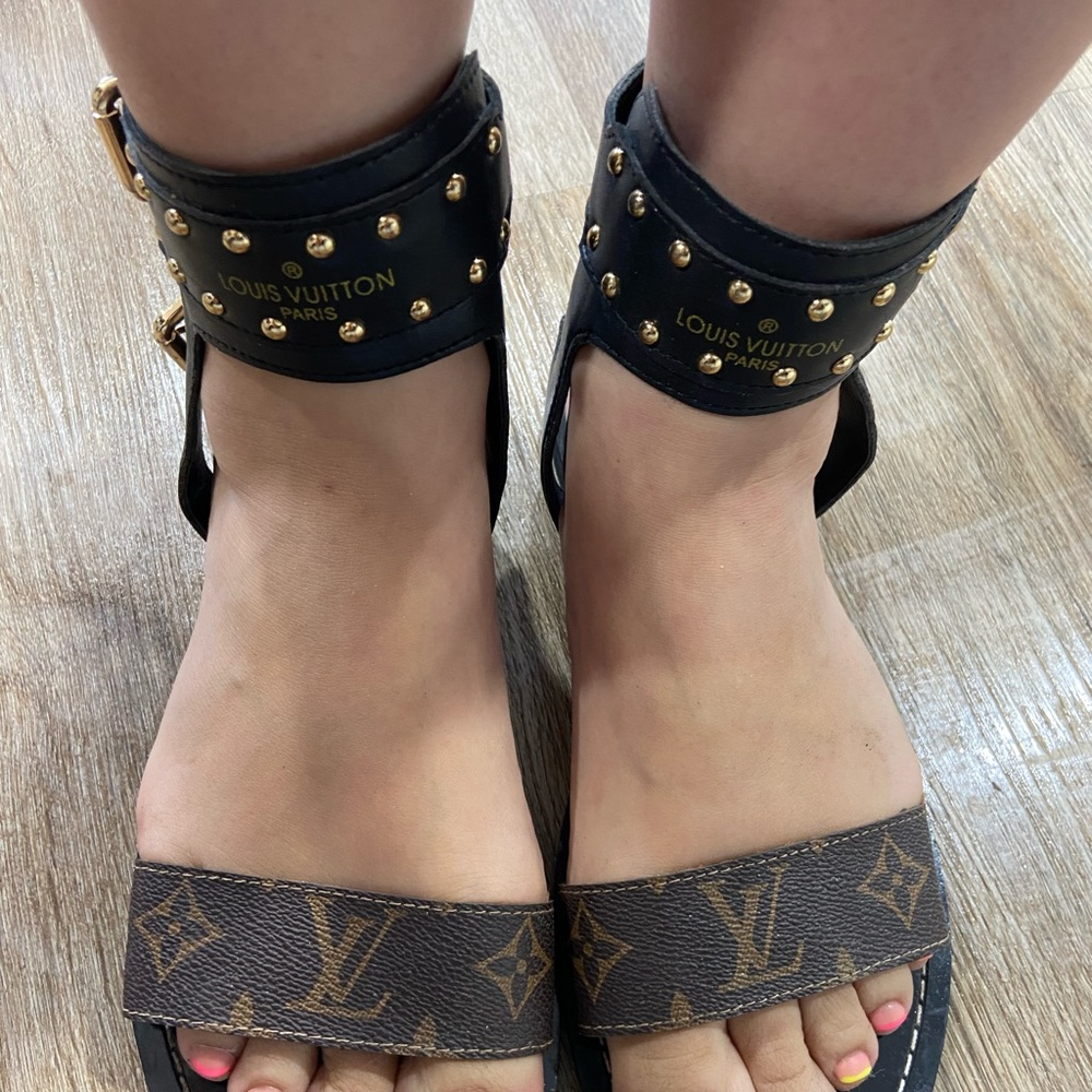 Designer inspired gladiator sandals